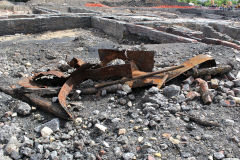 
Recovered ironwork, essentially scrap !!, Cyfarthfa Ironworks, September 2013